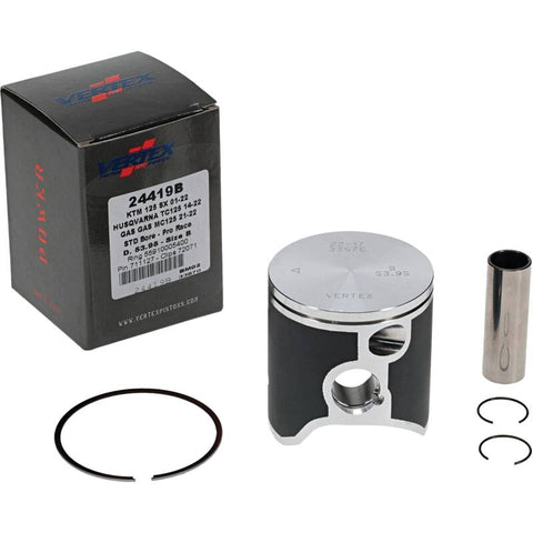 Vertex Piston 01-16 KTM 125 EXC 125cc Forged Pro Race Piston Kit - 24419B