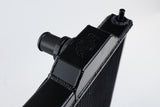 CSF 96-07 Mitsubishi Evo 4/5/6/7/8/9 Full-Slim Radiator w/12in Fan & Shroud/-16AN - Black - 7075B