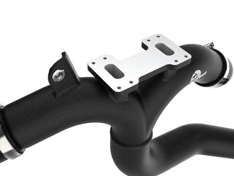 aFe 19-26 Genesis G70 V6 3.3L (tt) BladeRunner Aluminum Hot Charge Pipe - Black - 46-20808-B