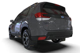Rally Armor 22-24 Subaru Forester & Wilderness Black UR Mud Flap w/White Logo - MF82-UR-BLK/WH