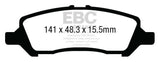 EBC 12+ Dodge Dart 1.4 Turbo Ultimax2 Rear Brake Pads - UD1647