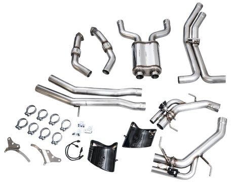 AWE Tuning 21-23 Audi C8 RS6/RS7 SwitchPath Cat-Back Exhaust - Diamond Black Tips - 3025-33776