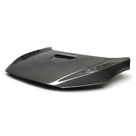 Seibon 17-20 Honda Civic Type-R (FK8) TSII Style Carbon Fiber Hood - HD17HDCVR-TSII