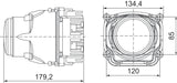 Hella 90mm Bi-LED High - Low Beam 2nd Gen (SAE) Module - 012758121