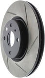 StopTech 16-18 Mazda Miata MX-5 Sport Slotted Front Left Rotor - 126.45090SL