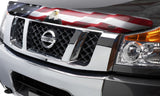 Stampede 2016-2019 Nissan Titan XD Vigilante Premium Hood Protector - Flag - 2418-30