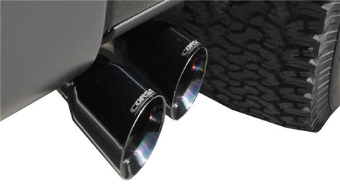 Corsa 2011-2014 Ford F-150 Raptor 6.2L V8 145in Wheelbase Black Xtreme Cat-Back Exhaust - 14760BLK