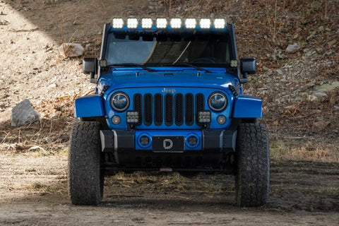 Stage Series Windshield Bracket Kit for 07-18 Jeep JK Wrangler (No Lights) - DD7223P
