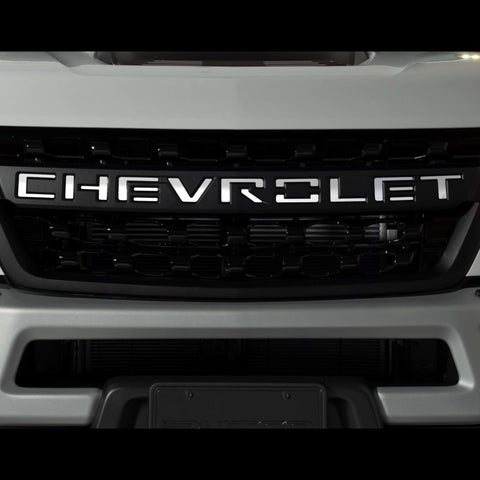 Putco 2020 Chevy Silverado HD - Grille Letters - Stainless Steel Chevrolet Letters - 55553GM