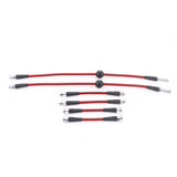 Power Stop 93-98 Volkswagen Golf Front & Rear SS Braided Brake Hose Kit - BH00108