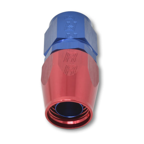 Russell Performance -12 AN Red/Blue Straight Full Flow Hose End - 610050