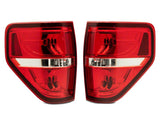 Raxiom 09-14 Ford F-150 Styleside Tail Lights- Chrome Housing - Red/Clear Lens - T542865