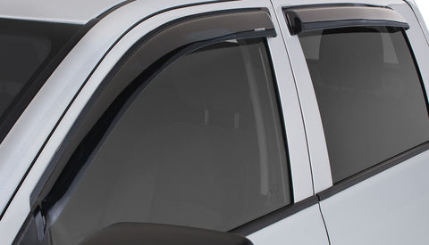 Stampede 2009-2018 Dodge Ram 1500 Extended Cab Pickup Tape-Onz Sidewind Deflector 4pc - Smoke - 6251-2