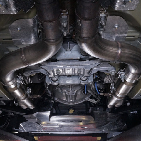 Stainless Works 2015+ Ford GT350 Headers 1-7/8in Primaries High-Flow Cats 3in Collectors - GT350HCAT
