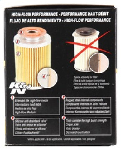 K&N Universal Performance Gold Oil Filter - HP-1004