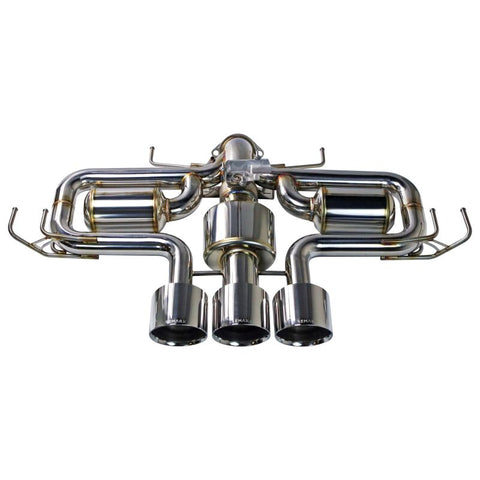 Remark 2023+ Honda Civic Type-R (FL5) Triple Tip Cat-Back Exhaust w/ Triple Tip & Front Pipe - RK-C3076H-09