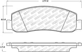StopTech Street Select Brake Pads - Front/Rear - 305.13330