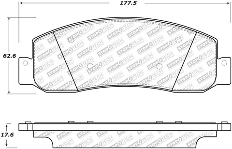 StopTech Street Select Brake Pads - Front/Rear - 305.13330