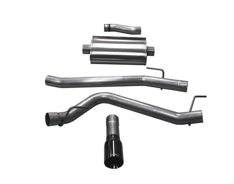 Corsa 20-25 Jeep Gladiator JT 3.6L Single Side Exit Cat-Back Exhaust System w/ Single 4in Black Tip - 21060BLK