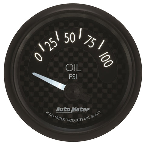 Autometer GT Series 52mm Short Sweep Electronic 0-100 psi Oil Pressure - 8027