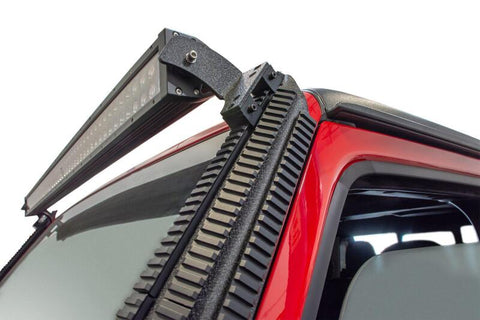 DV8 Offroad 2018+ JL/Gladiator Picatinny Rail A-Pillar Pod LED Light Mount - D-JL-190052-PIL