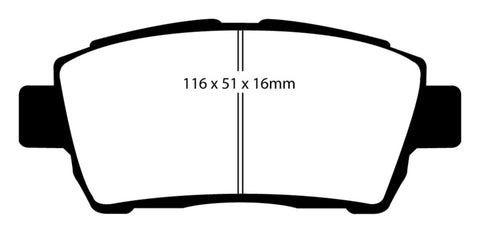 EBC 11-15 Scion IQ 1.3 Redstuff Front Brake Pads - DP31295C