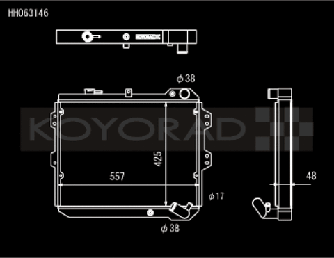 Koyo 83-85 Mazda RX-7 fits 1.1/1.3L MT (Includes GSL-SE Trim) - HH063146