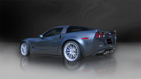 Corsa 2012-2013 Chevrolet Corvette C6 ZR1 Sport Cat-Back Dual Rear Exit w/ Twin 4.0in Pol Tips - 14164CB3