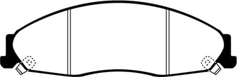 EBC 02-05 Cadillac CTS 2.6 Greenstuff Front Brake Pads - DP21645