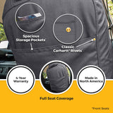 Covercraft 21-25 Ford F150 Carhartt Super Dux SeatSaver Custom 1st Row Seat Covers - Gravel - SSC3489COGY