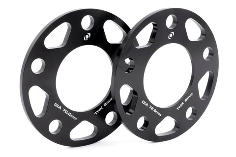 Dinan Wheel Spacers - 5x120 - 72.6mm CB - 8mm Thick (Set of 2) - D210-2038
