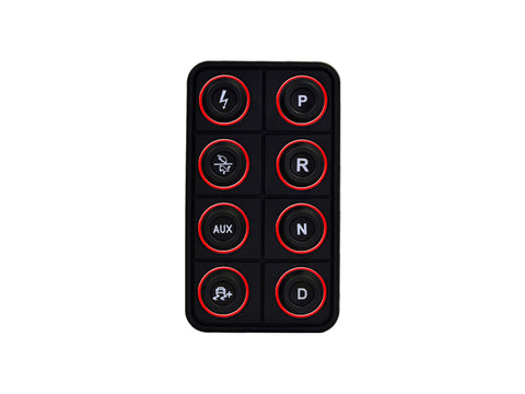 AEM EV 8 Button Keypad CAN Based Programmable Backlighting - 30-8400
