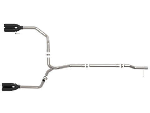 aFe 23-24 GM Trucks L6-3.0L (td) LZ0 Vulcan Series 3in 304 SS DPF-Back Exhaust System w/ Black Tip - 49-34146-B