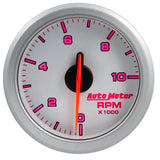Autometer Airdrive 2-1/6in Tachometer Gauge 0-10K RMP - Silver - 9197-UL