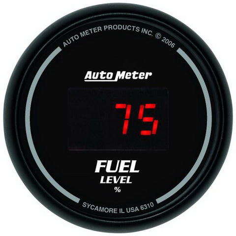 AutoMeter Gauge Kit 5 Pc. 3-3/8in. & 2-1/16in. Elec Speedo Digital Black Dial W/ Red Led - 6300