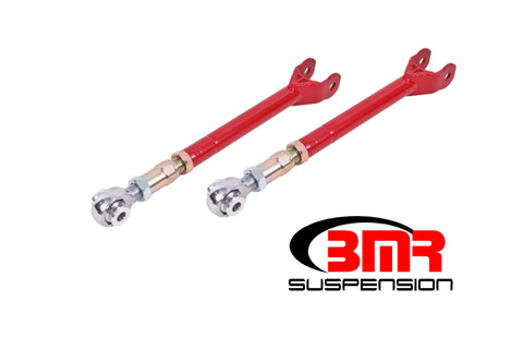 BMR 08-17 Challenger Lower Trailing Arms w/ On-Car Adj. Rod Ends - Red - LTA112R