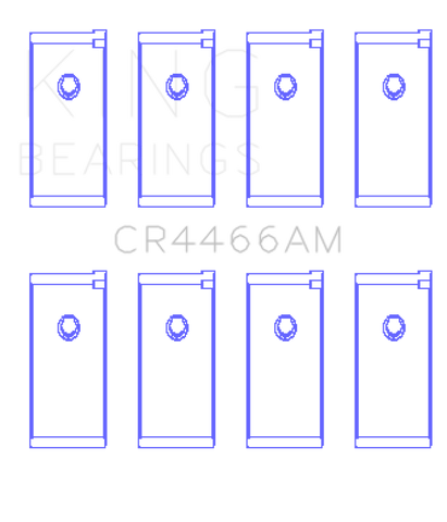 King Engine Bearings Mitsubishi 4D55T/4D56T/4G52 (Size +0.25mm) Connecting Rod Bearing Set - CR4466AM0.25