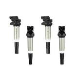 Mishimoto 2002+ BMW M54/N20/N52/N54/N55/N62/S54/S62 Four Cylinder Ignition Coil Set of 4 - MMIG-BMW-0204