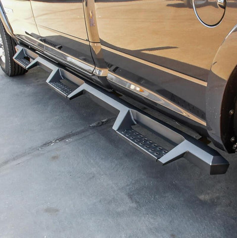 Westin/HDX 19-20 Ram 2500/3500 Crew Cab (8ft Bed) Drop Wheel to Wheel Nerf Step Bars - Txt Black - 56-534345