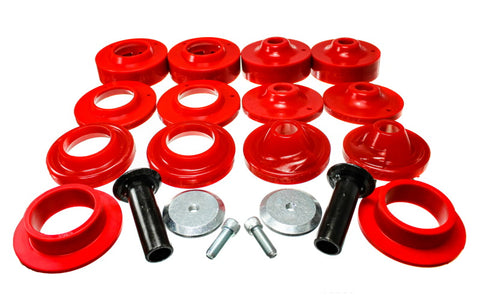 Energy Suspension 18+ Jeep Wrangler JL Red Rock-Flex 2in Adjustable Coil Spacer Set - 2.6116R