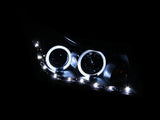 ANZO 2011-2015 Chevrolet Cruze Projector Headlights w/ Halo Black (LED Eyebrow) - 121400