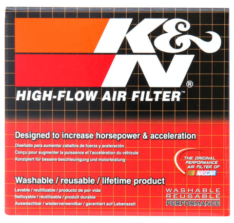 K&N Univ Clamp-On Air Filter - 1-3/4in FLG O/S 4in X 3in B 3in X 2in T 2-3/4inH OVAL - RU-2450