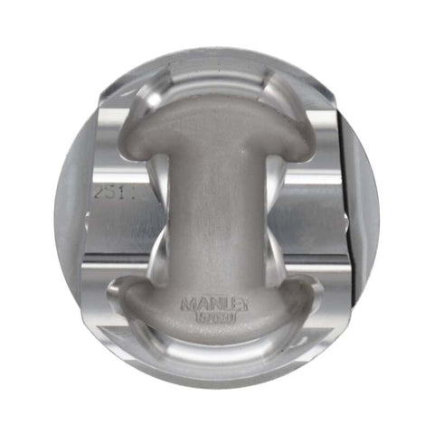 Manley Nissan GTR VR38DETT 99mm Bore 88.4mm Stroke -2cc Dish Turbo Tuff Piston Set w/ Rings - 641010CE-6