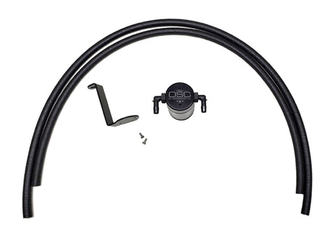 J&L 2005-2019 Nissan Frontier 4L Oil Separator 3.0 - Black Anodized - 3109P-B