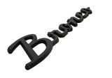 Ford Racing 2021+ Bronco Classic Script Fender Badges - Matte Black (Pair) - M-1447-BSMB