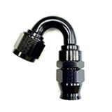 Fragola -8AN Real Street x 150 Degree Hose End Black For PTFE Hose - 681508-BL