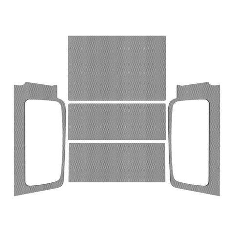 DEI 04-06 Jeep Wrangler LJ Unliminted Leather Look Headliner Complete Kit - Gray - 50605