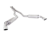 Stainless Works 2010-15 Camaro 6.2L 3in Exhaust X-Pipe S-Tube Turbo Mufflers Polished Tips - CA10CBL-LMF