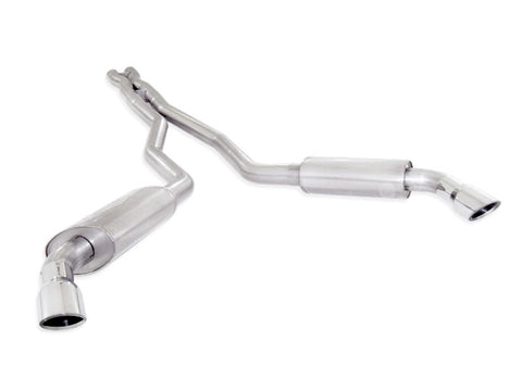 Stainless Works 2010-15 Camaro 6.2L 3in Exhaust X-Pipe S-Tube Turbo Mufflers Polished Tips - CA10CBL-LMF