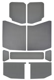 DEI 18-23 Jeep Wrangler JL 4-Door Boom Mat Headliner - 9 Piece - Gray Leather Look - 50171